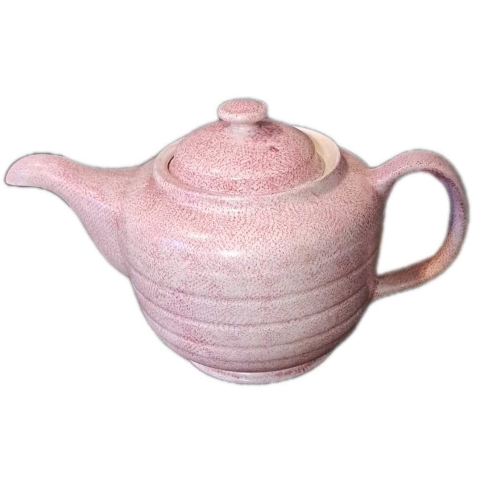Vtg Swinnertons Staffordshire England Pink Spongewear Non Drip Tea Pot